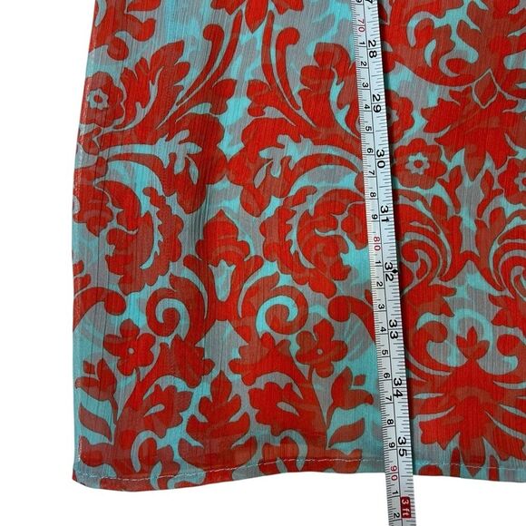 TOMMY BAHAMA Bathing Suit Vibrant Feminine Sheer Coverup Dress | Size L - Picture 5 of 8